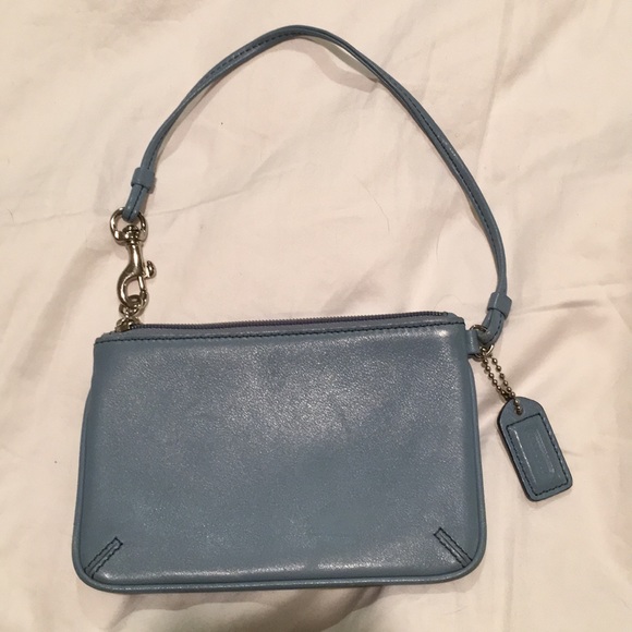 Coach leather mini clutch coin wristlet purse - Picture 3 of 5